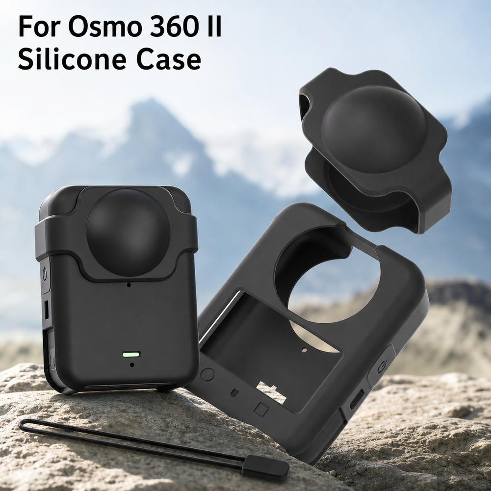 Drone Gimbal Case - สำหรับกล้องแอ็กชัน DJI Osmo 360 เคสซิลิโคนป้องกัน ฝาครอบเลนส์