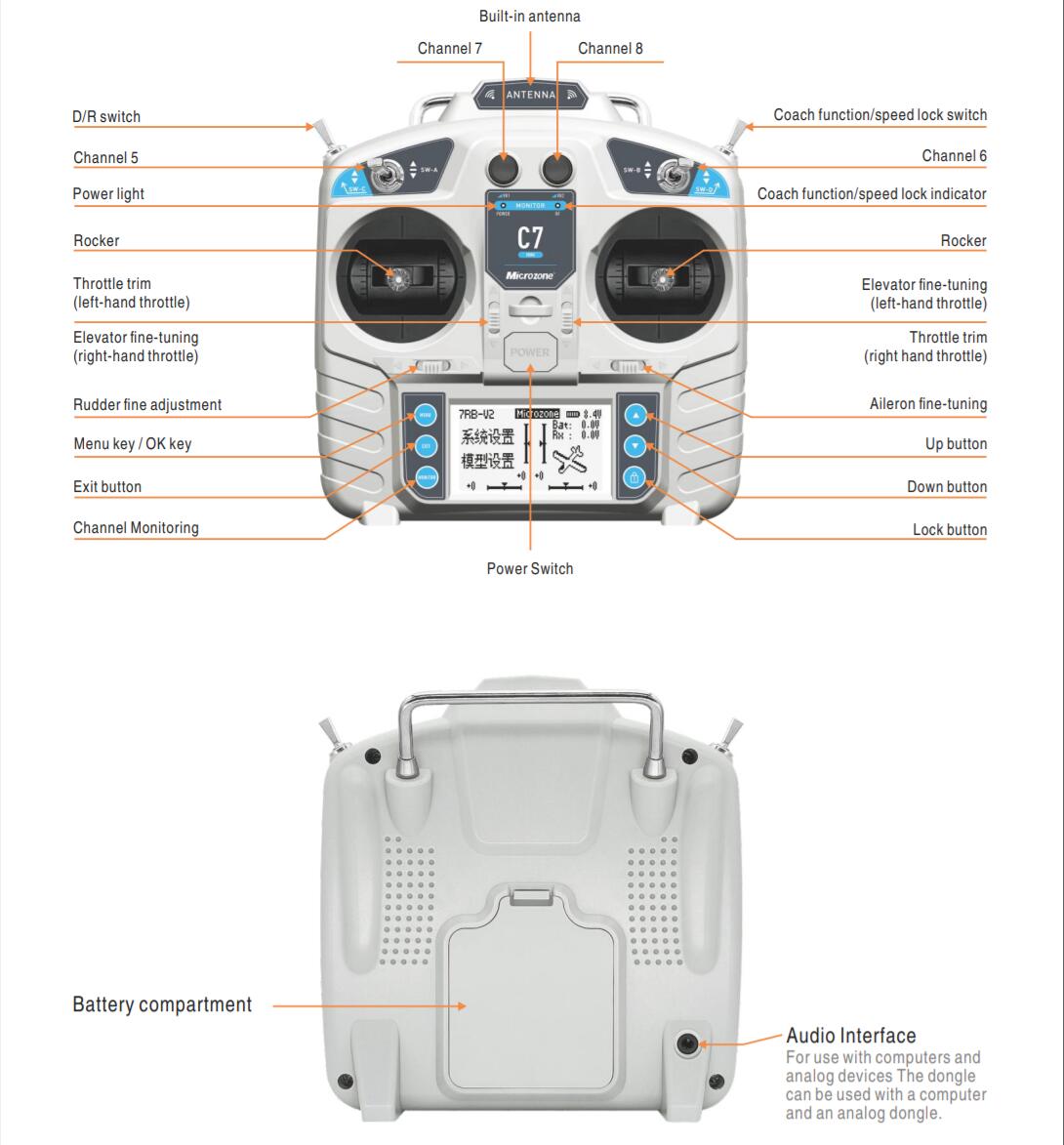 MicroZone MC7 Controller C7 เค - Drone Gimbal Controller บทวิจารณ์และราคา
